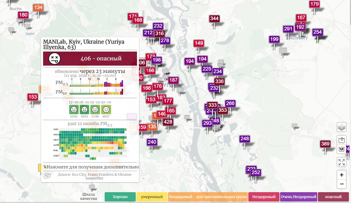 Где следить за загрязнением воздуха в Киеве (КАРТА) — DSnews.ua