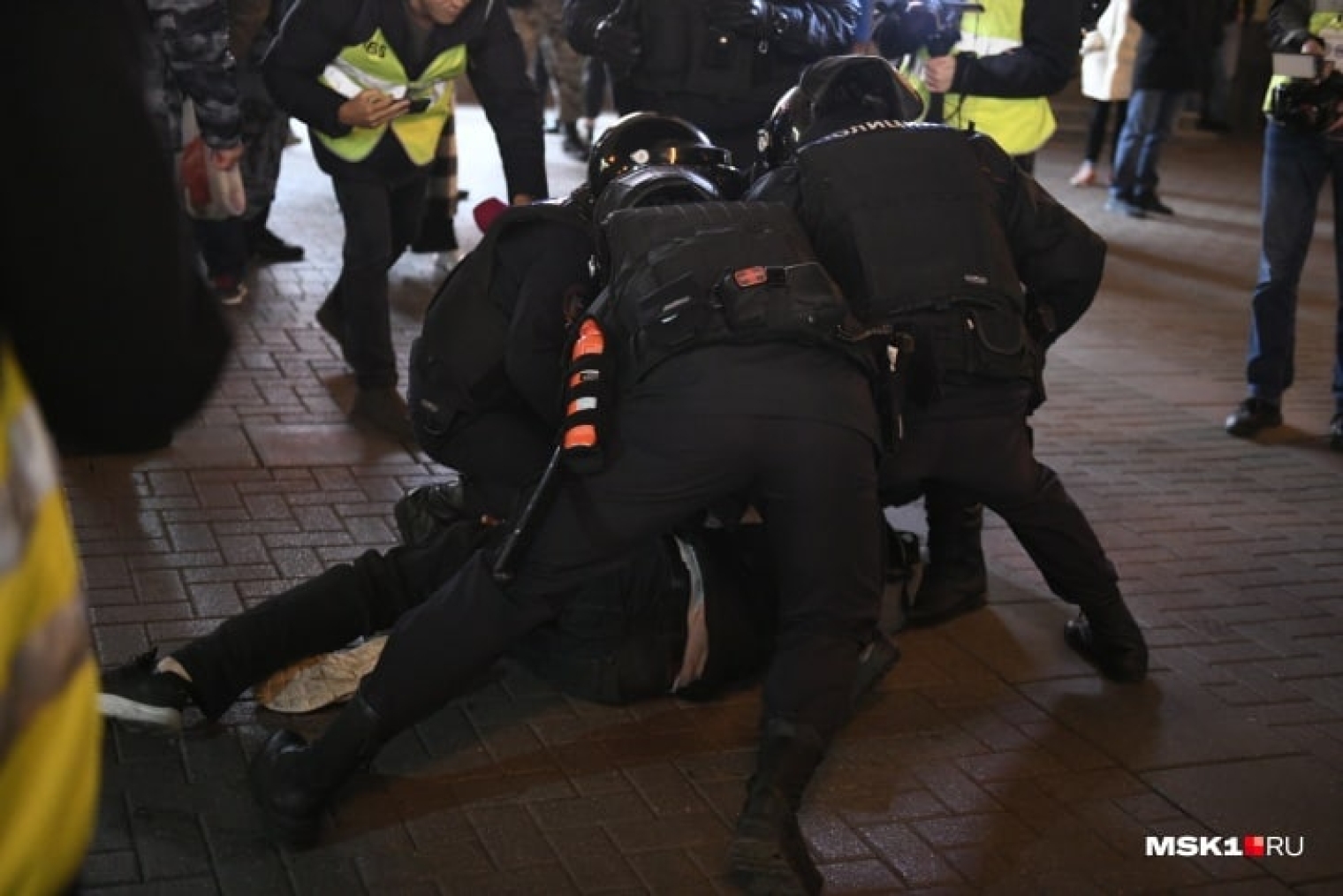 Москва против мобилизации. Задержание протестующих в Москве.