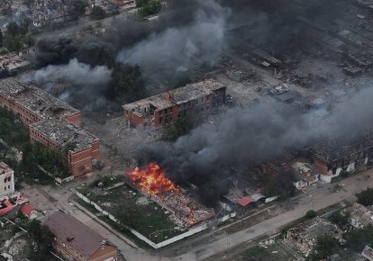 Вовчанськ, вид зверху