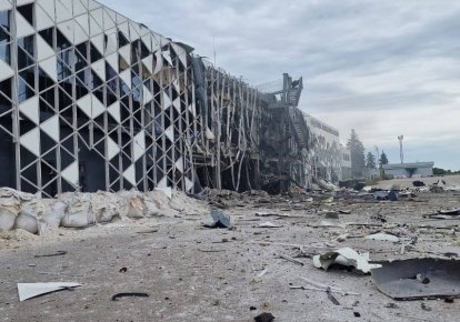 Повітряний удар по аеропорту в Запоріжжі
