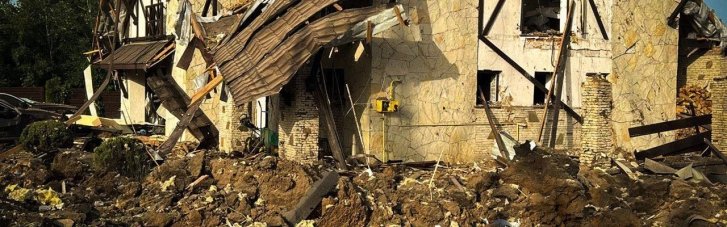 Последствия атаки на Киевщину: двое раненых и разрушенные дома