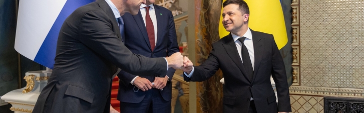 Зеленский встретил премьера Нидерландов в Украине (ФОТО)
