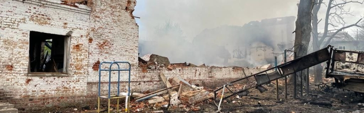 Рашисты ночью обстреляли Новгород-Северский: попали в школы (ФОТО)