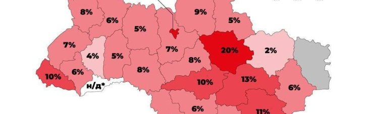 У ЗМІ з'явилася інфографіка щодо непридатних для військової служби по областях