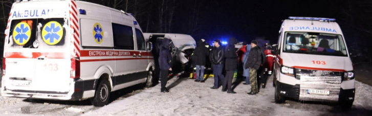 В ДТП на Черниговщине пострадали 11 человек, в том числе ребенок