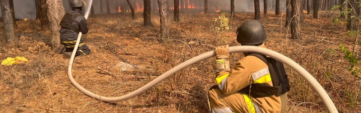 Масштабна лісова пожежа на Харківщині: постраждали двоє людей, евакуйовані близько 200