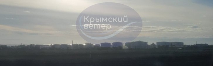 Пожежа на нафтобазі у Феодосії: партизани опублікували фото обгорілі резервуари