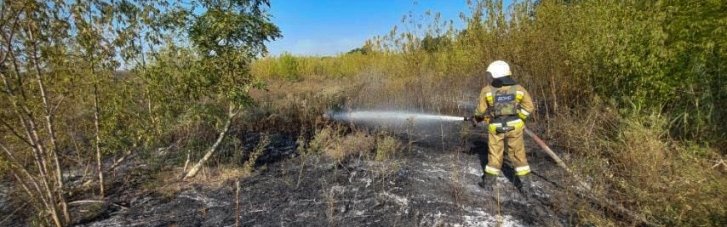 На Николаевщине в результате воздушного удара вспыхнули пожары (ФОТО)-