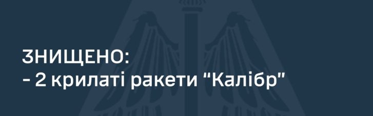 ПВО уничтожило два "Калибра" над Винничиной, еще несколько ракет приближается с Каспия