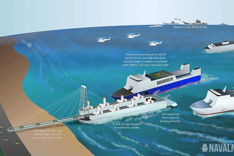 Китай строит специальные баржи для высадки десанта на Тайвань, — СМИ