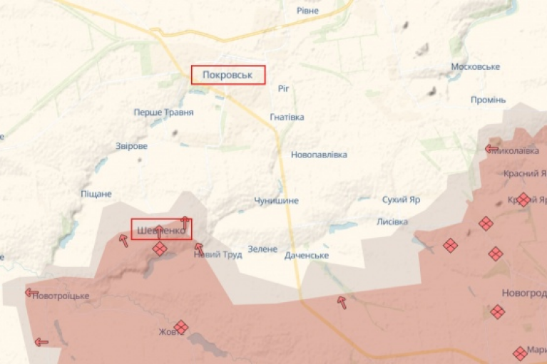 Россия продвигается в Покровск, вероятно, захватив село Шевченко, — британская разведка